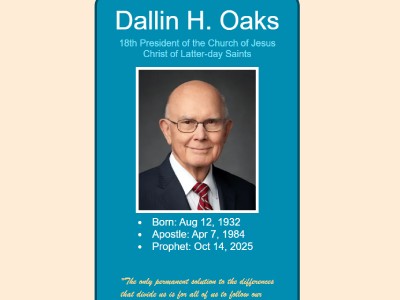 Screenshot of the prophet card activity page